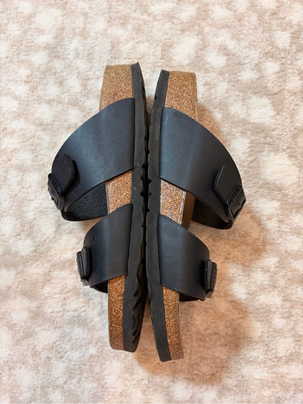 Birkenstock Black Two-Strap Arizona Sandals with Buckles - Picture 6 of 9